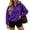 Purple #4, variant on Dresfit Quarter Zip Pullover Women Fleece Oversized Long Sleeve Sweatshirts Hooded Lightweight Hoodies Fall Winter Elastic Cuffs Breathable Sweatshirt