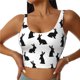 thumbnail image 1 of Balery Black Rabbit Sujetadores deportivos con espalda cruzada para mujer, acolchados, sin costuras, de alto impacto, ideales para yoga, gimnasio, entrenamiento y fitness.-X-Large, 1 of 8