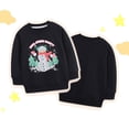 thumbnail image 3 of GYRATEDREAM Baby Boy Girl Christmas Sweatshirt Tops Toddler Halloween Outfit Long Sleeve Crewneck Pullover Sweater Shirt Fall Clothes for 2-7Y Black, 3 of 9