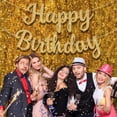 thumbnail image 4 of Banner de cumpleaños JHZMCRX Glitter Happy Birthday Gold, 4 of 7
