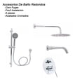 thumbnail image 2 of Accesorios Baño Redondo Regadera Rubinett Con Teléfono Salida De Tina Cromado, 2 of 6