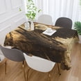 thumbnail image 4 of DEIARA Bald Eagle Cannon Square Tablecloth 60×108in Polyester Fabric Tablecloth Washable Dust Resistant Wrinkle Resistant, 4 of 9