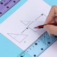 thumbnail image 2 of Regla suave de 12 pulgadas for estudiantes: herramienta de medición flexible en colores aleatorios, 2 of 2