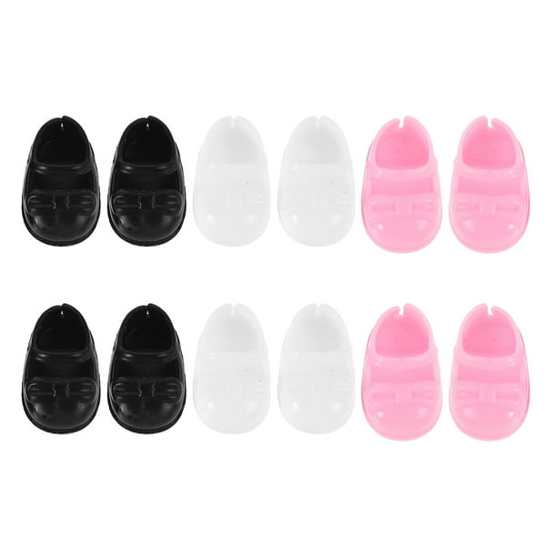 ColoMX Mini muñecas zapatos planos zapatos muñecas zapatillas mini dedo para muñecas para muñecas zapatillas de trajes de traje de juguete miniatura