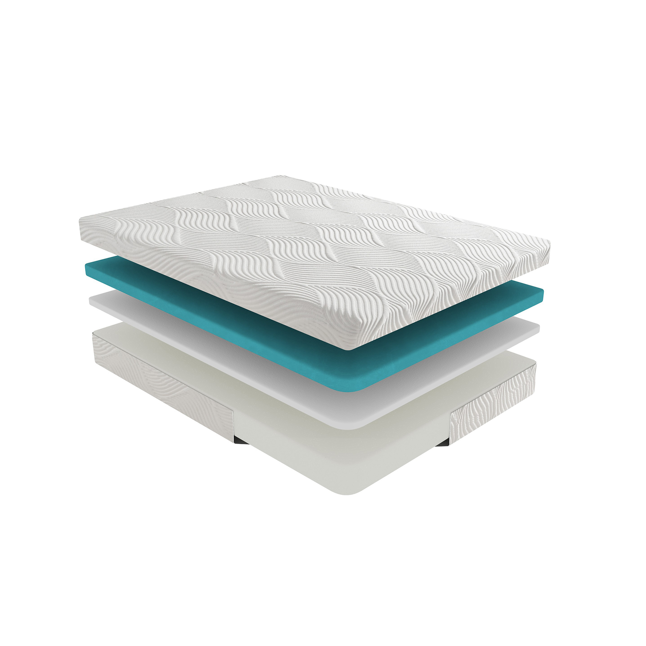 JERFIT 10 Inch California King Firm Mattress, Gel Memory Foam, Tencel Cover, Mattress in a Box for Cool Supportive Sleep