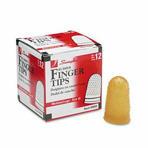 20 Pieces Rubber Fingers Tip Pads Grips for Money Counting Collating Writing ... 