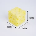 thumbnail image 3 of TOYOUME Jumbo Cheese Block Squishy, 2.75 inch, Yellow, 3 of 6