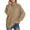 Khaki, variant on Odeerbi Winter Chunky Knit Turtleneck Sweater For Women Solid Color Cowl Neck Sweater Fashion 2025 Casual Long Sleeve Pullover Sweater Tops Black