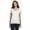 White, variant on Gildan Womens 4.5 oz. SoftStyle Junior Fit V-Neck T-Shirt 10 Pack