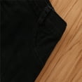 thumbnail image 5 of uublik Flare Pants for Girls High Waisted Casual Loose Denim Pants Black, Size 1T-6, 5 of 5