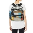 thumbnail image 2 of Spencer Waterproof Clear Backpack See Through Backpack Unisex Transparent Bag for Work, Security, Stadium, Sport Events, 2 of 9