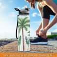 thumbnail image 6 of Sports Water Bottle 1000ML Tritan Food Grade Clear Water Bottle Fitness Outdoor Sports Bike Kathon Palm Tree, 6 of 7