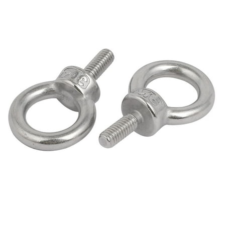 

Uxcell M6x16mm Thread 16mm Inside Dia 27mm OD 304 Stainless Steel Lifting Eye Bolt 2pcs