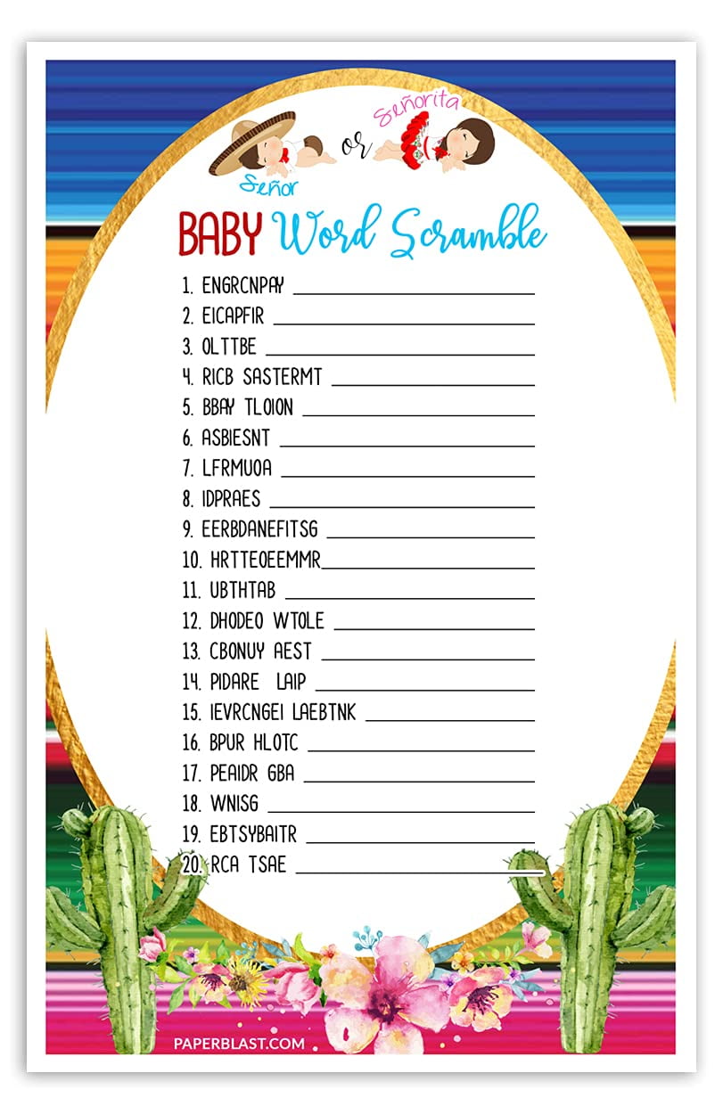 gender reveal party emoji game cards 20 count pink and blue distinctivs walmart com
