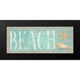 thumbnail image 2 of Brissonnet, Daphne 14x8 Black Modern Framed Museum Art Print Titled - Pastel Beach, 2 of 5