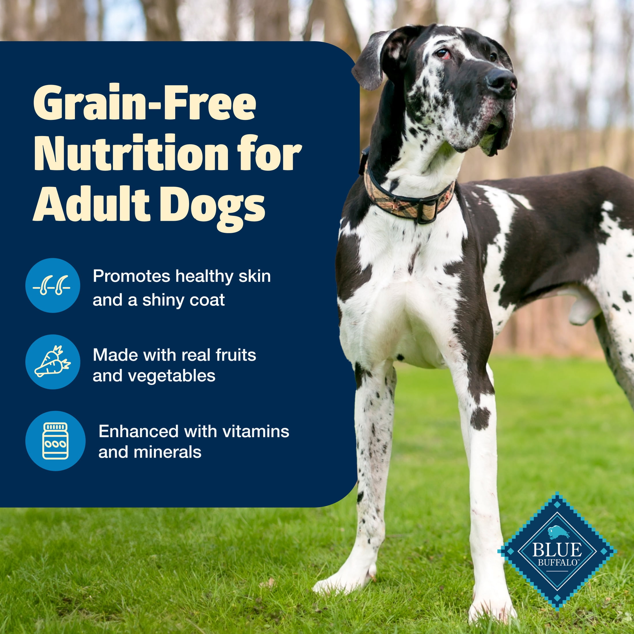 Blue Buffalo Freedom Grain-Free Natural Adult Dry Dog Food, Chicken & Potatoes, 4-lb. Bag