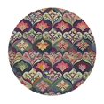 thumbnail image 4 of HAOXIT Round Fitted Tablecloth Cover,Colorful Hexagonal Edged Fitted Table Pad, XXSmall, Fit Round Table, for Restaurant Banquet 31-35, 4 of 8