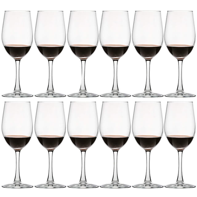 Juego de 12 copas de vino UMI UMIZILI, 355 ml, transparentes