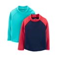 thumbnail image 1 of Simple Joys by Carter s Baby Boys Assorted Rashguard Set, Pack of 2, Blue Red, 18 Months, 1 of 3