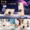 thumbnail image 3 of for iPhone X/iPhone Xs Case Astronaut Cute for Women Girls Girly Unique Phone Cases with Astronaut Hidden Stand Kickstand 6D Design Cover for iPhone X/XS 5.8 inch, 3 of 11