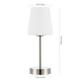 thumbnail image 2 of JONATHAN Y Carson 12.75" Modern Minimalist Iron Rechargeable Integrated Portable LED Table Lamp, Nickel/White, JYL7110A, 2 of 6
