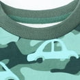 thumbnail image 4 of Xudanell Toddler Boy Clothes Long Sleeve Dinosaur Top Car Camouflage Pants Boy Sweatshirt Outfits 3t Boy Clothes 3-4 Years Mint Green, 4 of 7