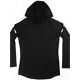 thumbnail image 4 of Innerwin Winter Gear Running T-Shirt Solid Color Mens Compression T Shirts Gym Hooded Neck Soft Baselayer Tops Black S, 4 of 9