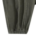thumbnail image 4 of Dvprdro Mens Washed Cotton Sweatpants Closed Bottom Elastic Waist Casual Baggy Pants Drawstring Fashion Joggers with Pockets, 4 of 5