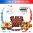 thumbnail image 4 of Halloween Swirled Pumpkins Pattern Womens Lunch Box for Work,Insulated Large Lunch Bag for Tween and Teen,Loncheras Para Mujer,Leakproof Adult Lunch Bag for Work,Beach,Travel,Picnic,Camping, 4 of 7
