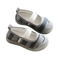 thumbnail image 1 of HBFAGFB Toddler Shoes Baby Girls Color Block Breathable Soft Soled Sandals Daily Wear Grey Size 30, 1 of 4