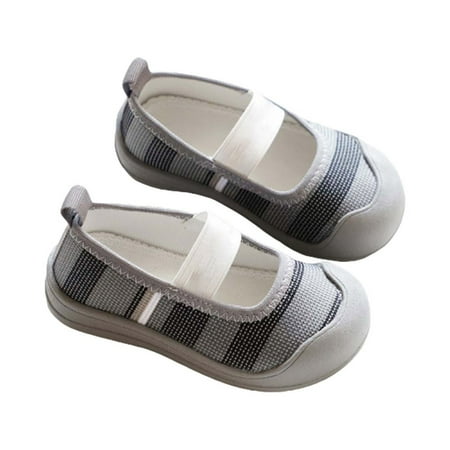 

nsendm Female Sandal Little Kid Baby Shoes for Shower Shoes Breathable Shoes Baotou Sandals Girl Sandals Baby Soft Soled Sandals Water Sandals for Kids Grey 13.5