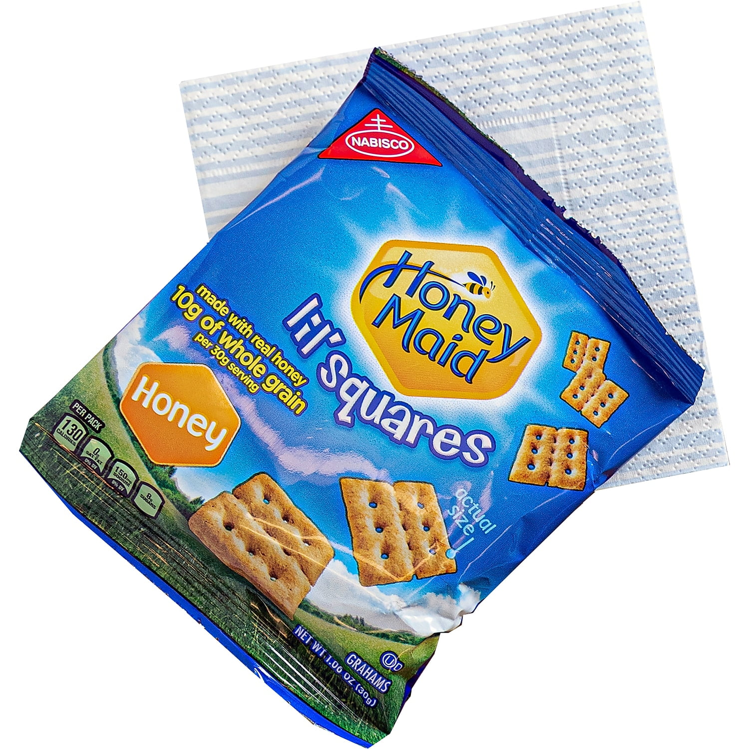 Honey Maid Lil' Squares Honey Graham Crackers 1.06 oz. Bags MOZ001932000166