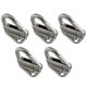 thumbnail image 4 of Gancho para guardabarros marino, repuestos universales, clip resistente para guardabarros de barco 5 piezas, 4 of 8