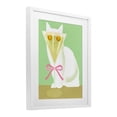 thumbnail image 3 of Stupell Industries Cat with Martini Olive Eyes White Framed Print Under Glass design by Lil' Rue, 21 x 17, 3 of 10