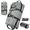 Gray, variant on 90L Foldable Rolling Duffel Bag with Wheels, Extra Large 34 Inch Travel Duffel Bag with Shoulder Strap for Travel Camping Sports, Waterproof Large Gym Bag, Travel Backpack For Men Women, Black