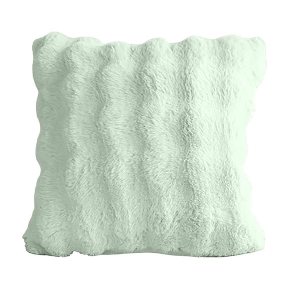Dvumao Corduroy Pillow Cover 17.7x17.7 In Polyester for Sofa Couch Wave Faux Throw Pillow Cover