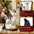 thumbnail image 5 of KUETH Indoor Nativity Set Christmas Nativity Scene Holiday Family Gift Religious Decorations 13 Pieces 7 inch, 5 of 6