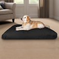 thumbnail image 4 of Dog Bed Extreme Comfort Memory Foam Dog Bed  Rectangle Pat Sleeping Mat with Lining and Machine Washable Durable Cover  Black, 4 of 4