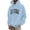 Light Blue*, variant on RUTAYY Men's Hoodie Long Sleeve Drawstring Front Pocket Vintage Letter Print Daily Casual Pullover Sweatshirt Black