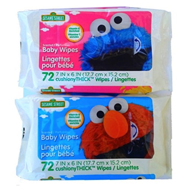 Elmo And Cookie Monster Baby Wipes 7 X 6 In Walmart Com