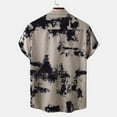 thumbnail image 4 of TIHLMK Hawaiian Shirt for Men Shirts Casual Blouse Mens Short Sleeve Button Down Shirts Khaki, 4 of 8