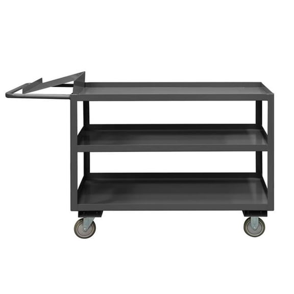 Durham OPC-3060-3-95 14 Gauge Steel Order Picking Cart with 3 Shelves - 60 in.