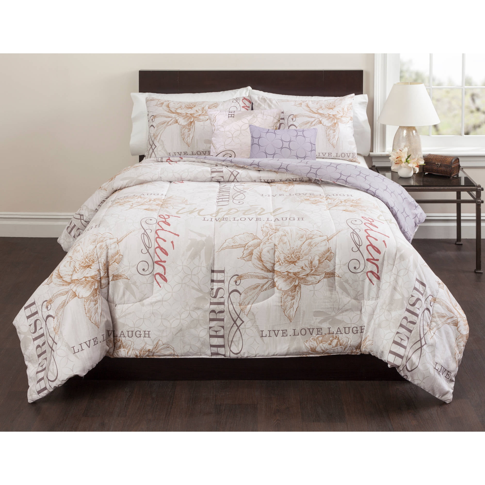 Casa Live, Laugh, Love 5Piece Bedding Comforter Set