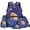 Astronaut Capybara Galaxy, variant on Lightning Wolf Boys Backpack Lunchbox Set, 4Pcs with Lunch Box and Water Bottle Bag, Adjustable Straps Large Capacity Daypack for Middle School Hiking