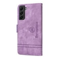 thumbnail image 3 of for Samsung Galaxy S22 Flip Case, Slide Card Pocket Premium PU Leather Folio Flip with Design Card Slots Wrist Strap Shockproof Kickstand Magnetic Protective Cover for Samsung S22, Purple, 3 of 15