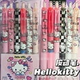 thumbnail image 4 of 6pcs Sanrio Hellokitty Press Pen Kuromi Anime Quickly Dry Cute 0.5mm Pen Student Stationery Signature Pen, 4 of 5