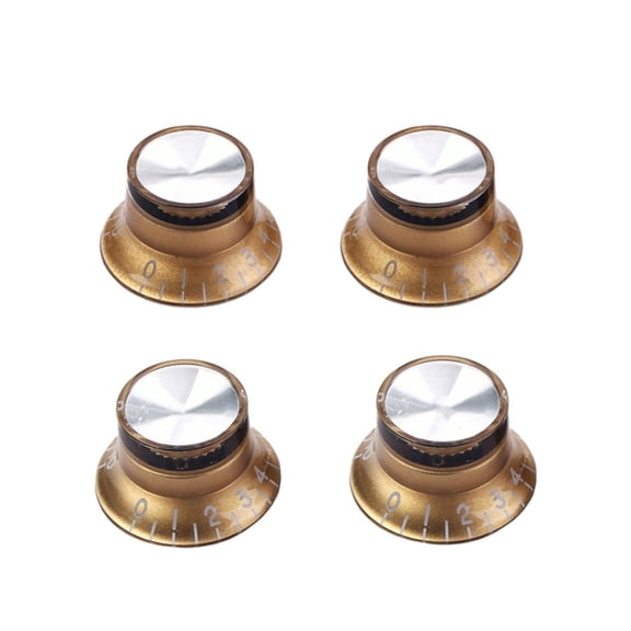 4pcs Plastic Top Hat Knobs Guitar Speed Control Knobs Volumes Tone Control Knobs Electric Guitar Replacement Part
