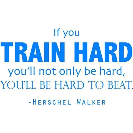 Vinyl Wall Decal: Herschel Walker Decal / Sticker - Mixed Martial Artist & Football Player Inspirational Quote | 