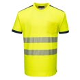 thumbnail image 4 of Portwest T181 PW3 Hi-Vis Short Sleeve Safety T-Shirt Yellow/Black, Medium, 4 of 8