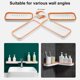 thumbnail image 3 of Wall Mount Corner Shelf Punch Free 180 Degree Rotatable Hollow Drain Bathroom Shower Shampoo Storage Rack Holder Organizer Bathroom Supplies, 3 of 5